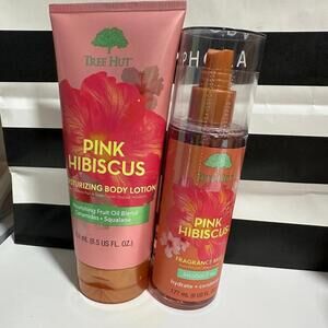 Tree hut Pink Hibiscus Set